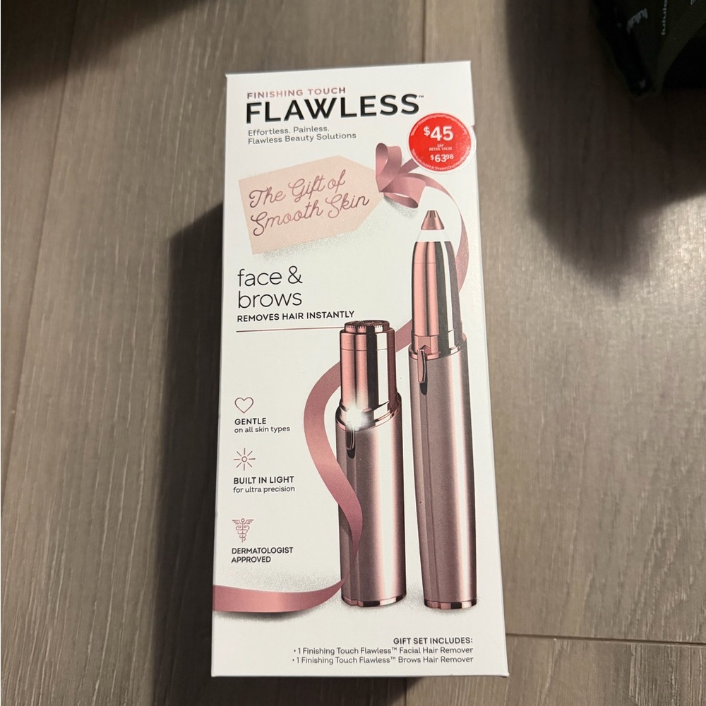 Finishing Touch Flawless Face & Brows Hair Remover - Rose Gold